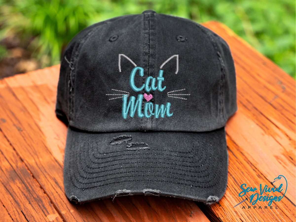 Cat mom baseball cap on sale
