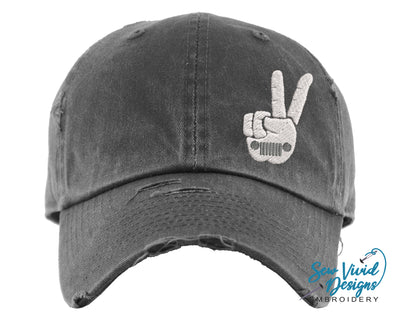 The Wave Hat | Distressed Baseball Cap OR Ponytail Hat - Sew Vivid Designs