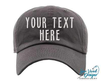 Custom Hat | Classic Baseball Cap - Sew Vivid Designs
