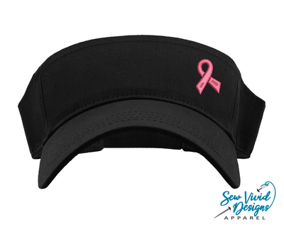 cancer ribbon visor awareness