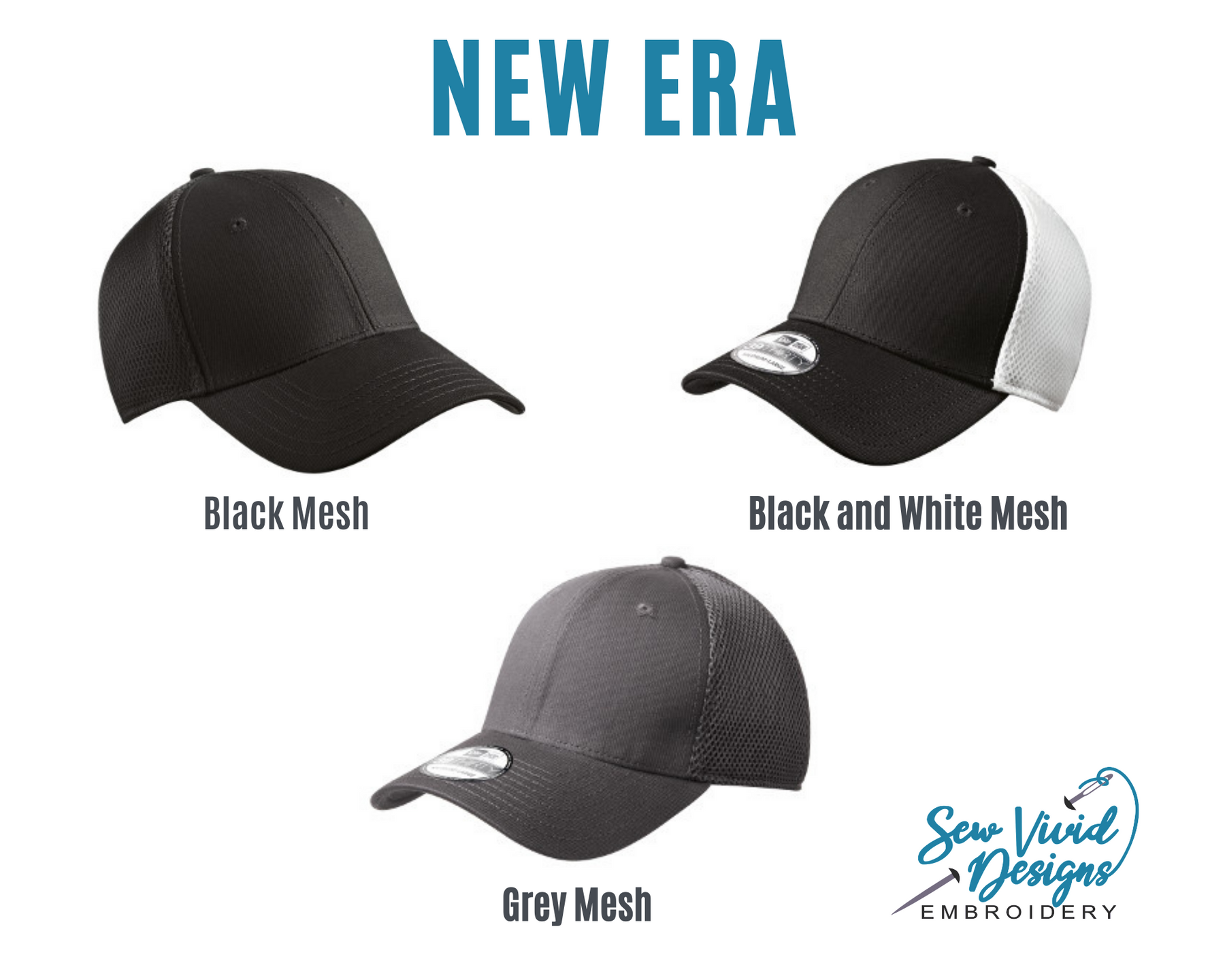Custom Text New Era Fitted Hat – Sew Vivid Designs