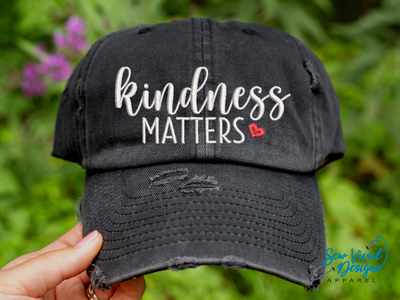 kindness matters heart hat