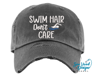 Swim Hair Don't Care Swimmer Hat