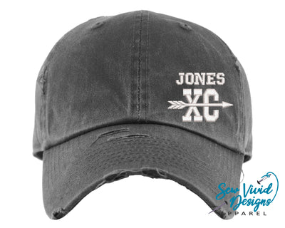 cross country xc name custom name hat