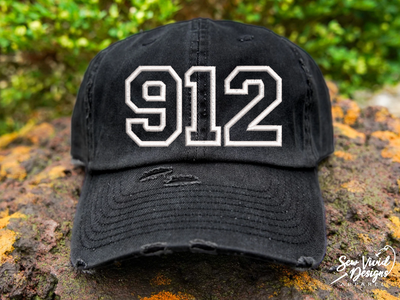 area code outline hat