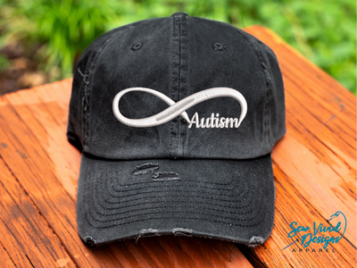 autism infinity symbol hat