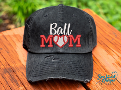 ball mom baseball hat