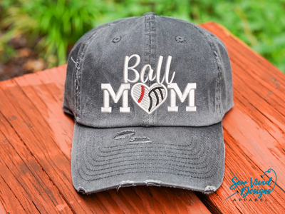 ball mom baseball volleyball hat