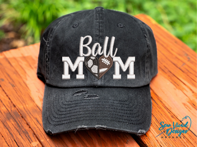 ball mom soccer football hat