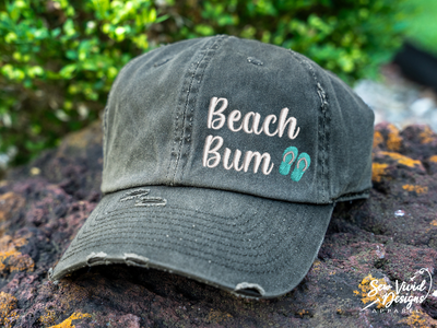 beach bum flip flops hat