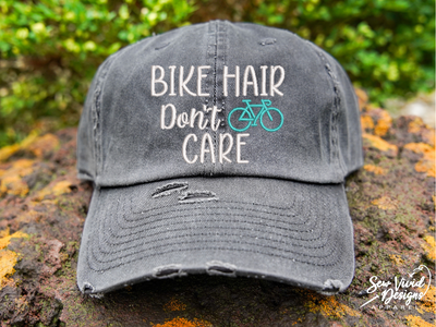 bike hair don't care hat