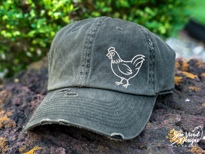 chicken outline hat