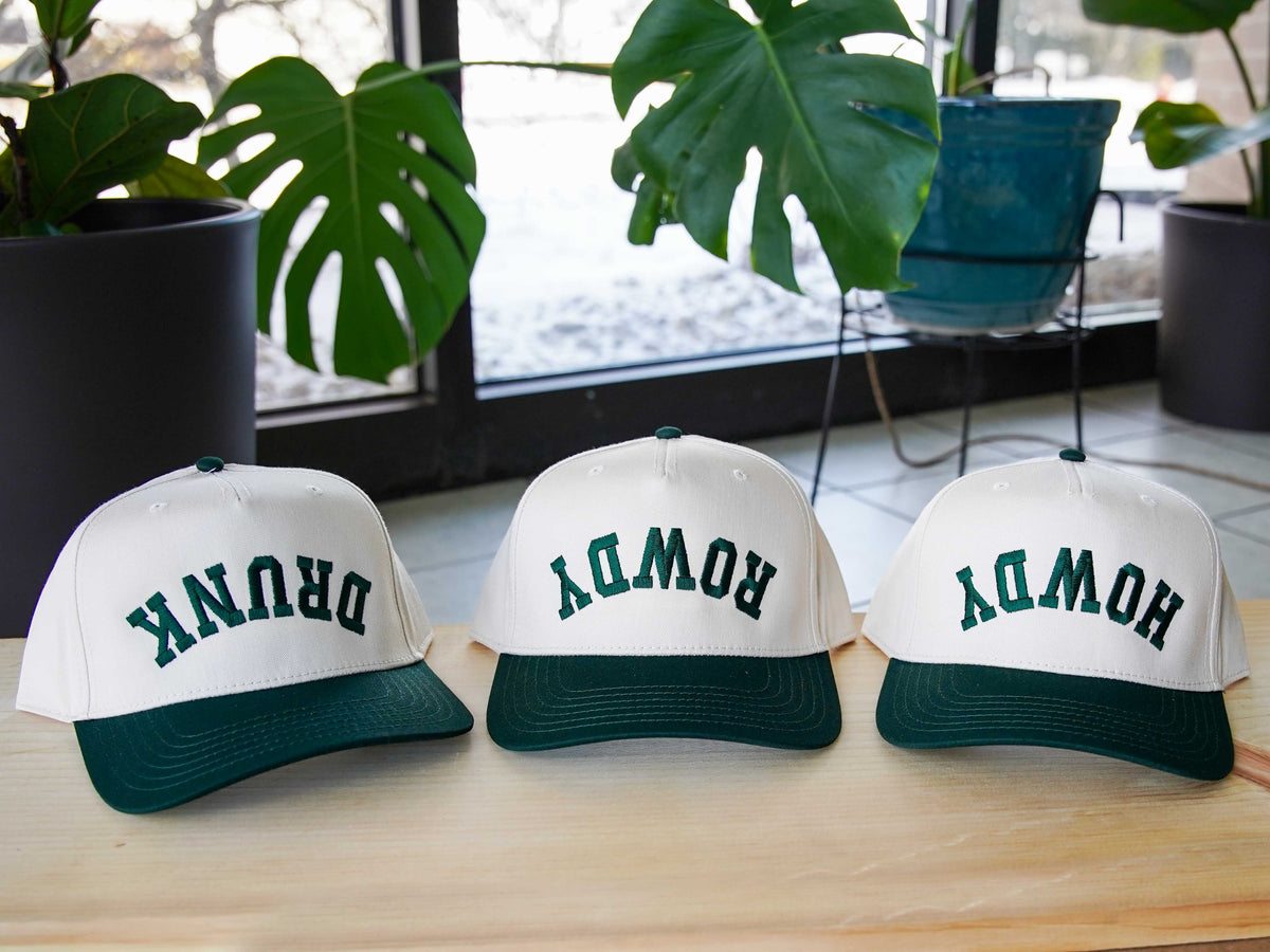 Custom Upside Down Text Hat | Two Tone Snapback Trucker – Sew Vivid Designs