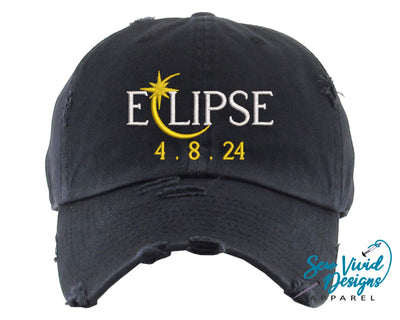 Solar Total Eclipse Baseball Cap Embroidered April 2024 4 8 2024