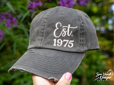 established custom year hat