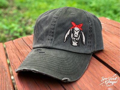 goat bandana bow hat