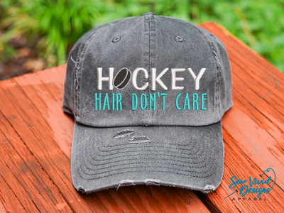 hockey hair don't care hat