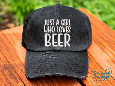 just a girl who loves beer hat