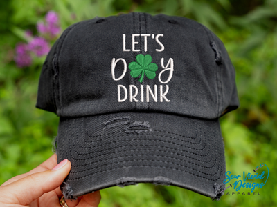 let's day drink shamrock hat