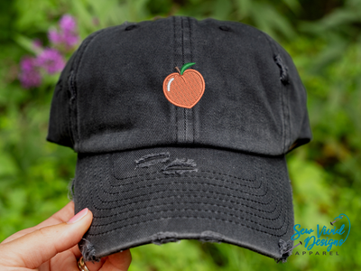 peach fruit hat