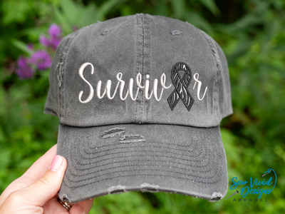 Rare Cancer Survivor Ribbon Hat