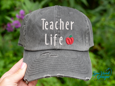 Teacher Life Hat apple