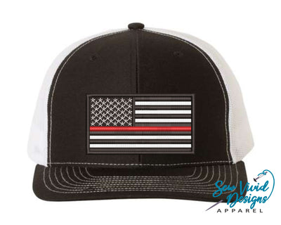 American flag thin red line