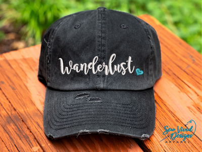 Wanderlust heart hat