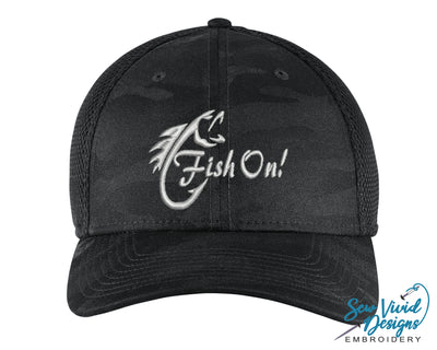Fish On! New Era Fitted Hat - Sew Vivid Designs