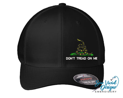 Gadsden Flag w/ Don't Tread on Me FlexFit Hat - Sew Vivid Designs