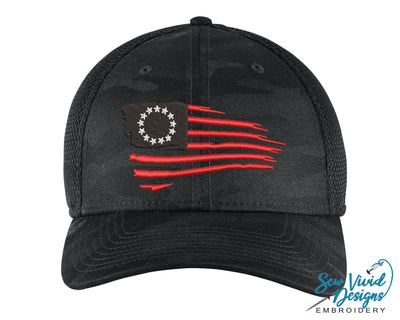 Betsy Ross Flag New Era Hat - Sew Vivid Designs